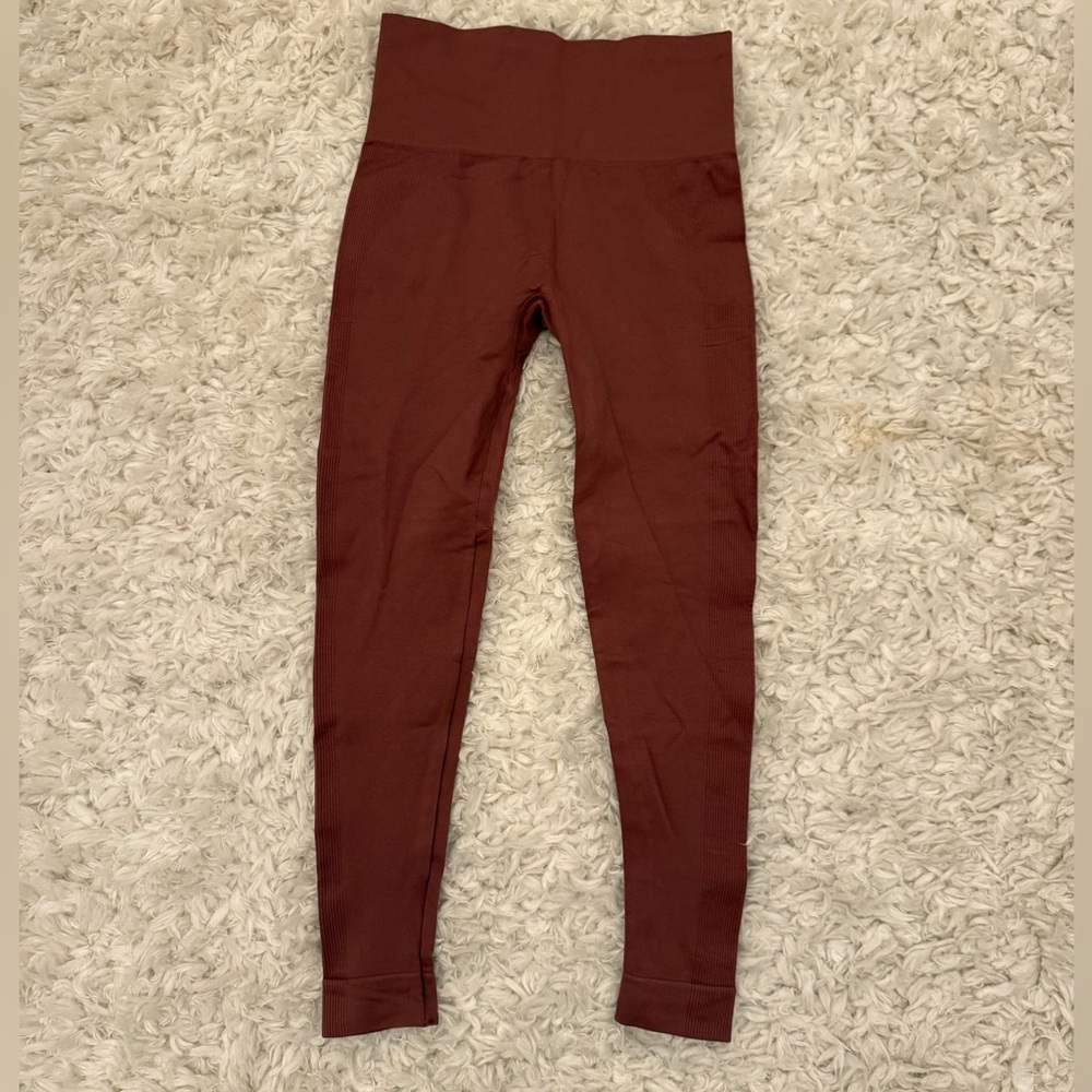 SET Active Sculptflex Ribbed Leggings in Canyon
